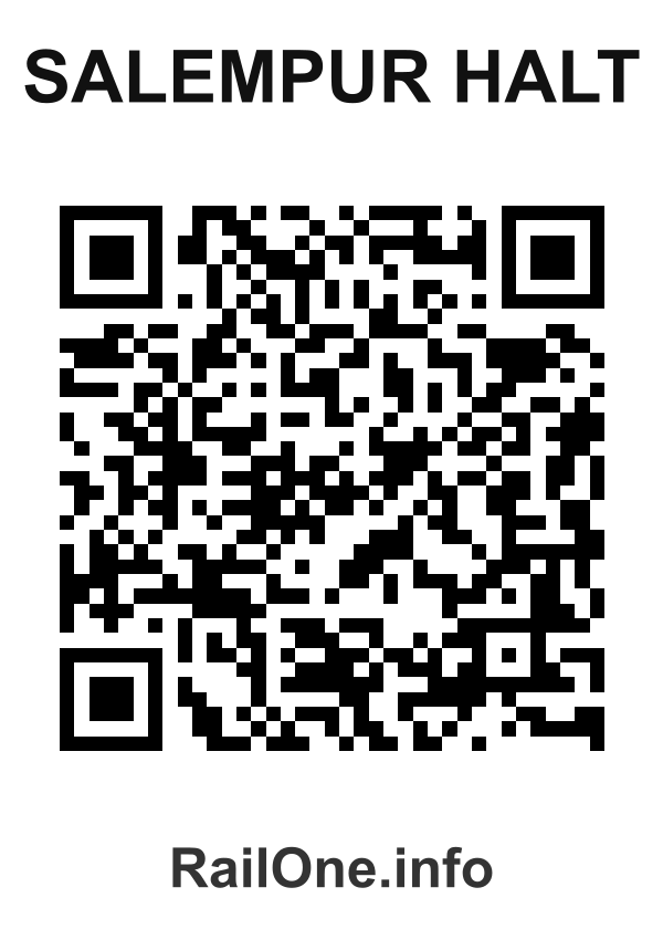 RailOne QR Code for Salempur Halt station