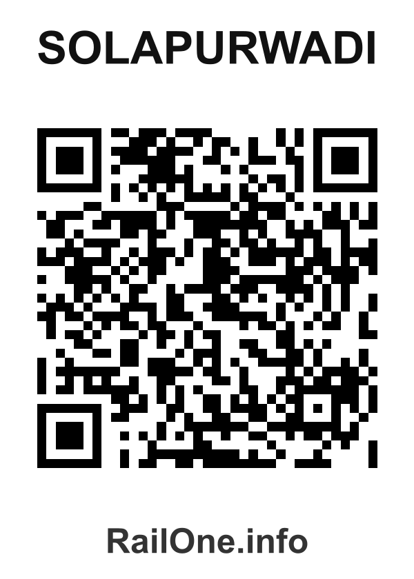 RailOne QR Code for Solapurwadi station