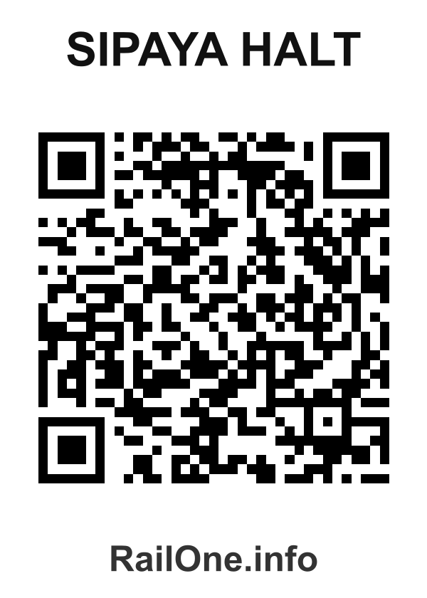 RailOne QR Code for Sipaya Halt station