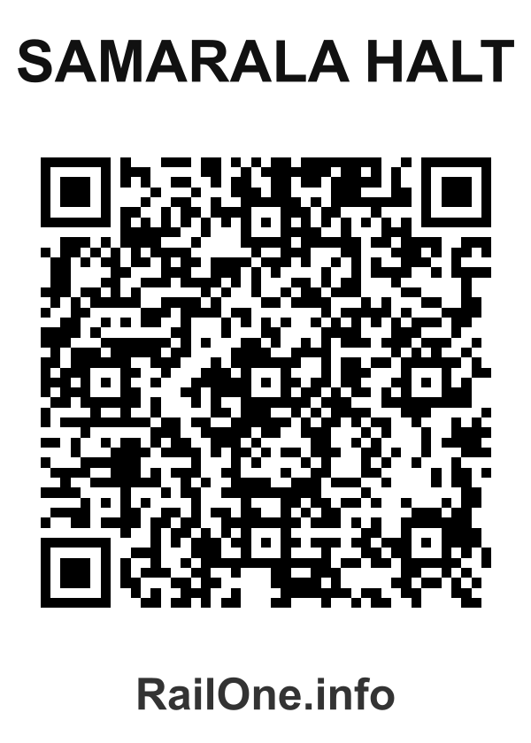 RailOne QR Code for Samarala Halt station