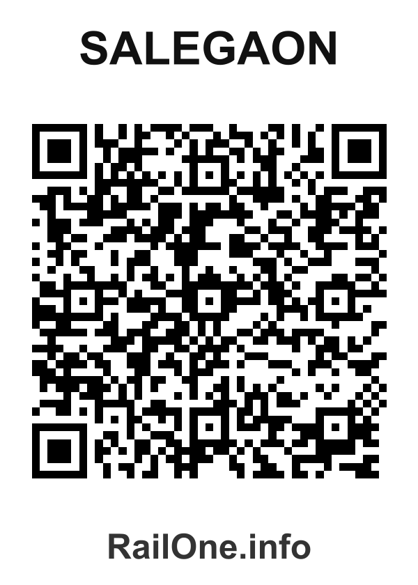 RailOne QR Code for Salegaon station