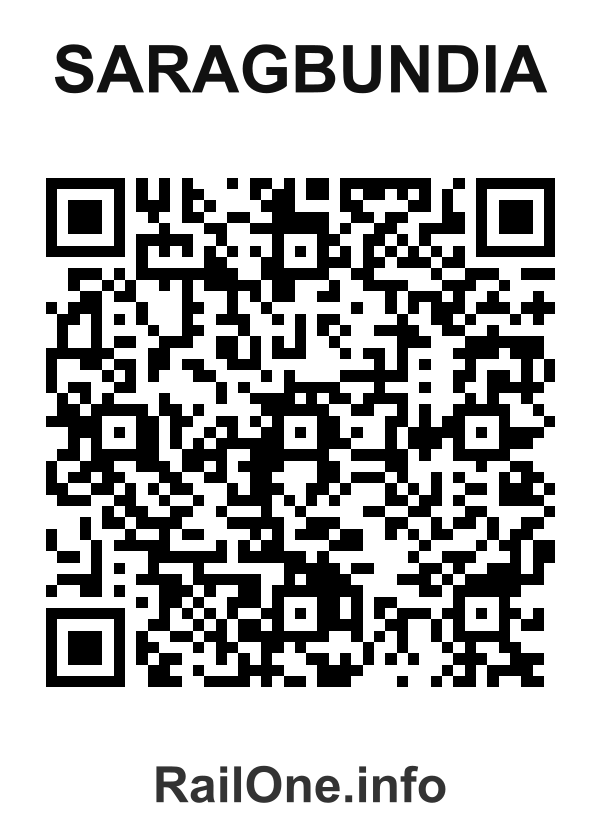RailOne QR Code for Saragbundia station