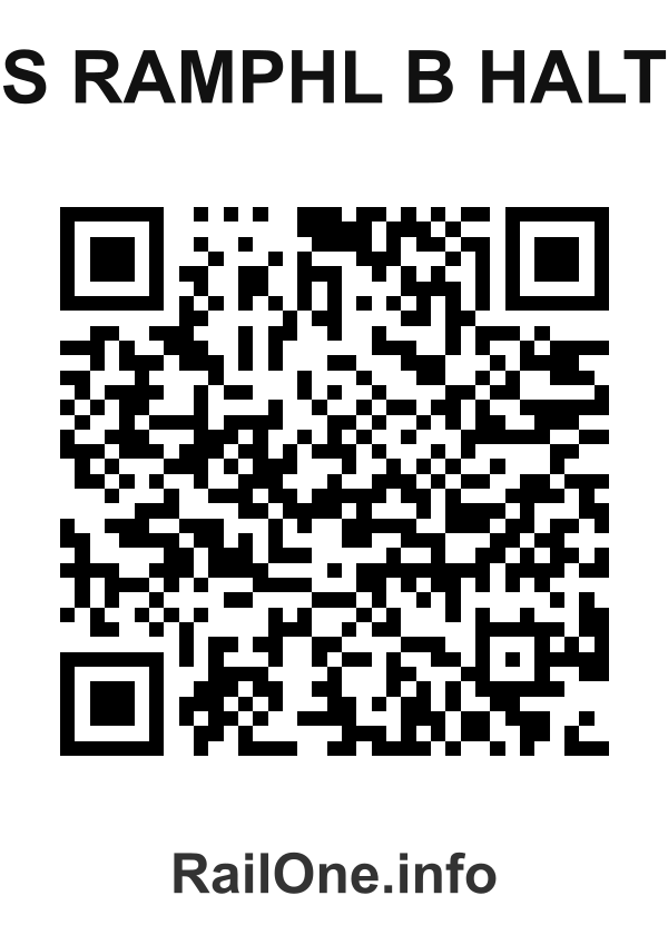 RailOne QR Code for S Ramphl B Halt station