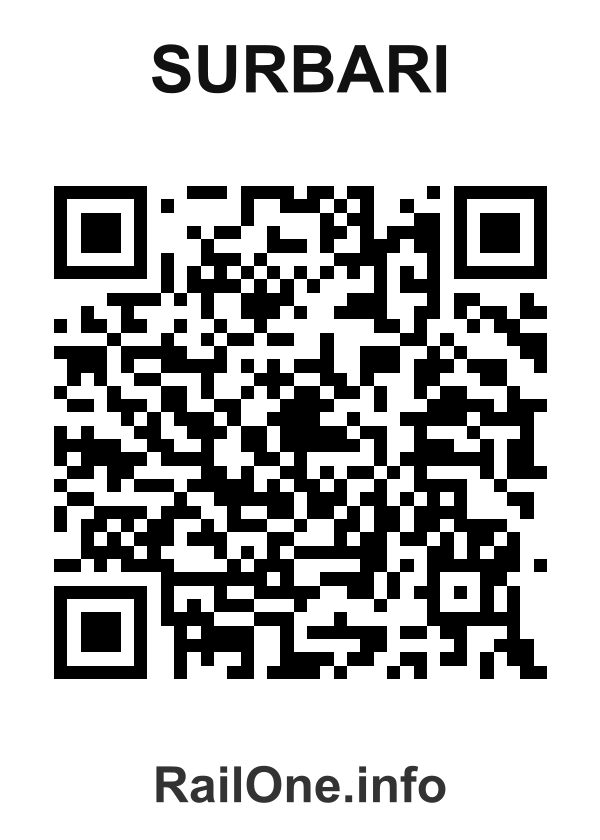 RailOne QR Code for Surbari station