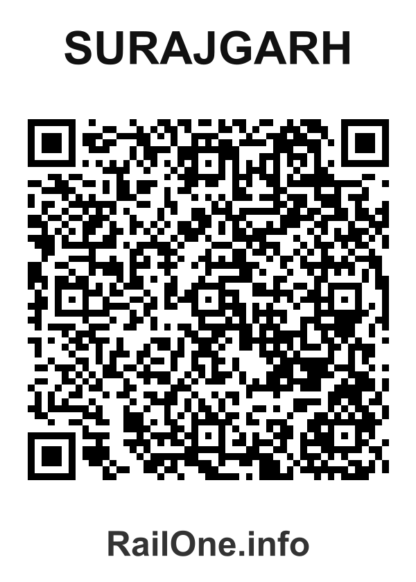 RailOne QR Code for Surajgarh station