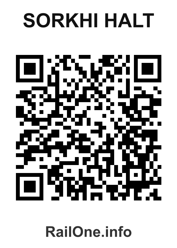 RailOne QR Code for Sorkhi Halt station