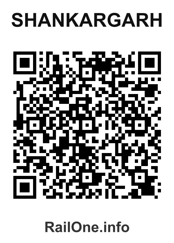 RailOne QR Code for Shankargarh station