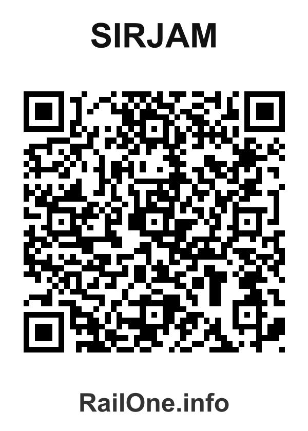 RailOne QR Code for Sirjam station