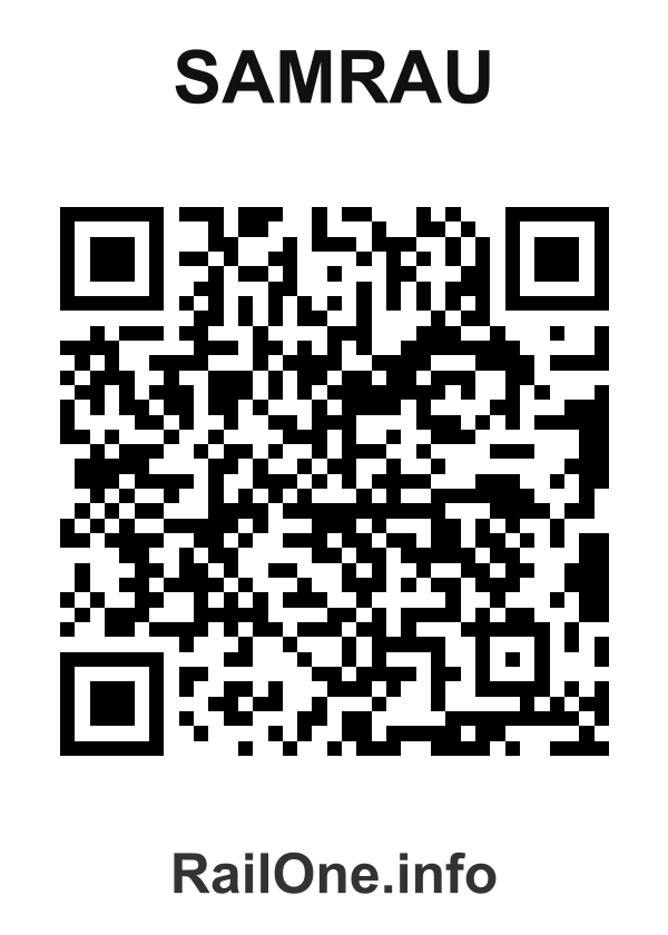 RailOne QR Code for Samrau station