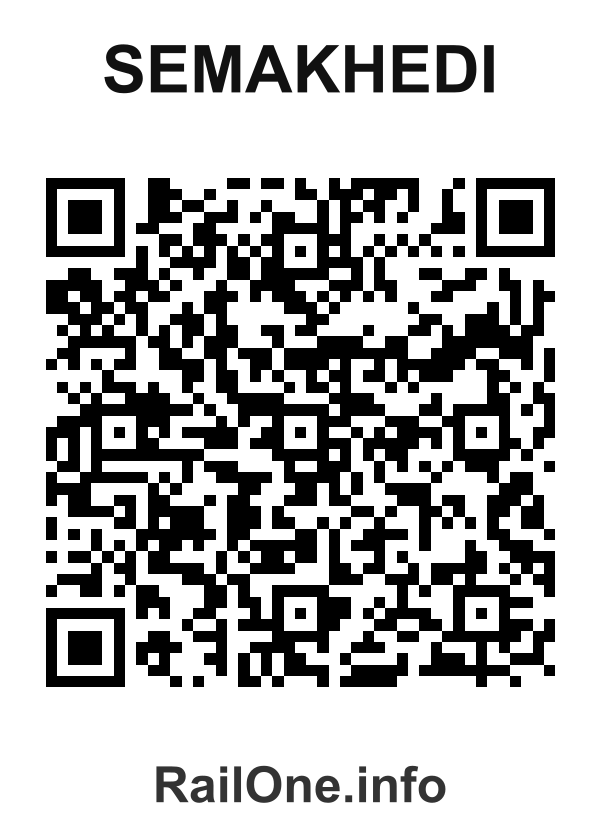 RailOne QR Code for Semakhedi station