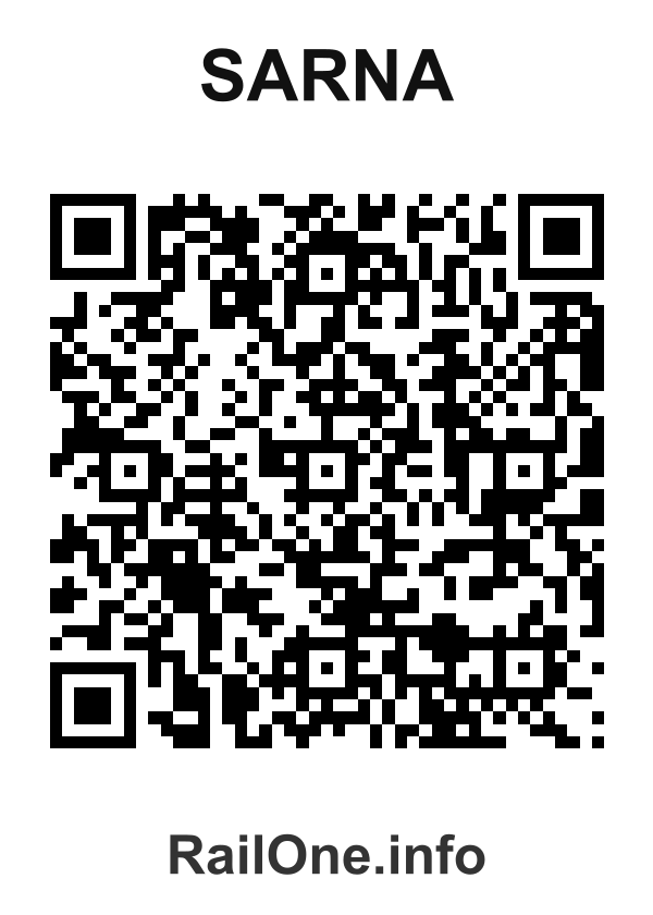 RailOne QR Code for Sarna station