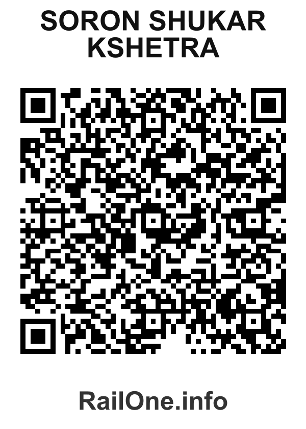 RailOne QR Code for Soron Shukar Kshetra station
