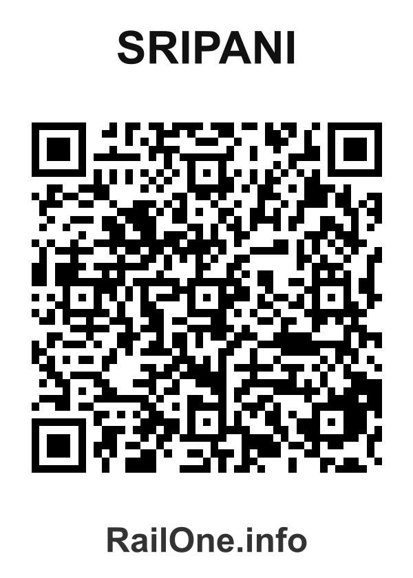 RailOne QR Code for Sripani station