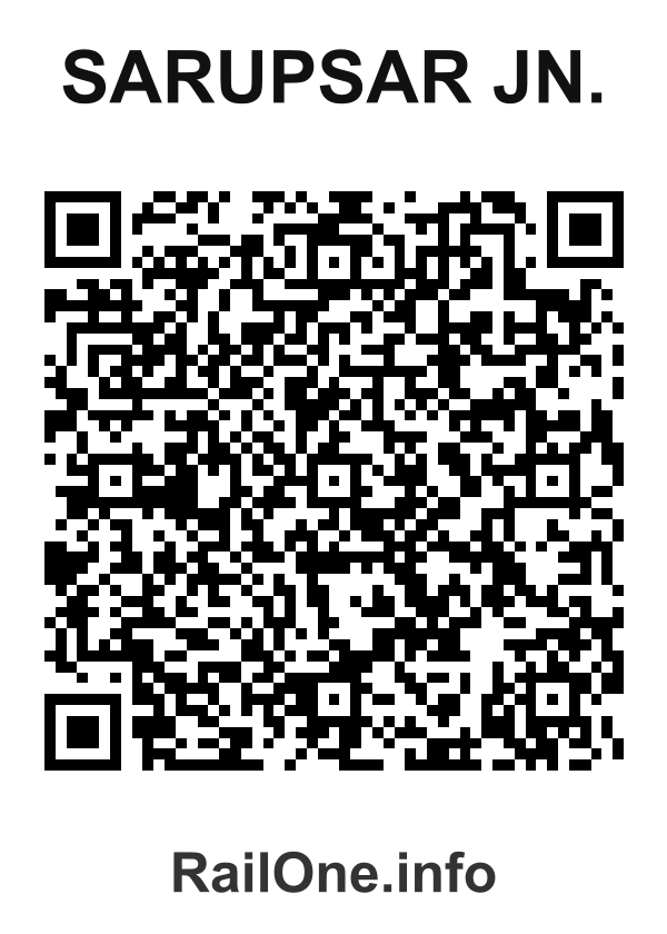 RailOne QR Code for Sarupsar Jn. station