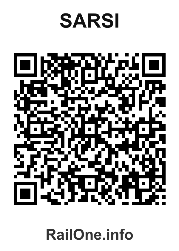 RailOne QR Code for Sarsi station