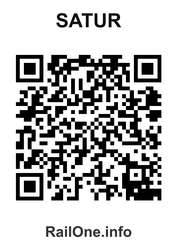 RailOne QR Code for Satur station