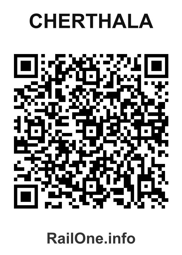 RailOne QR Code for Cherthala station