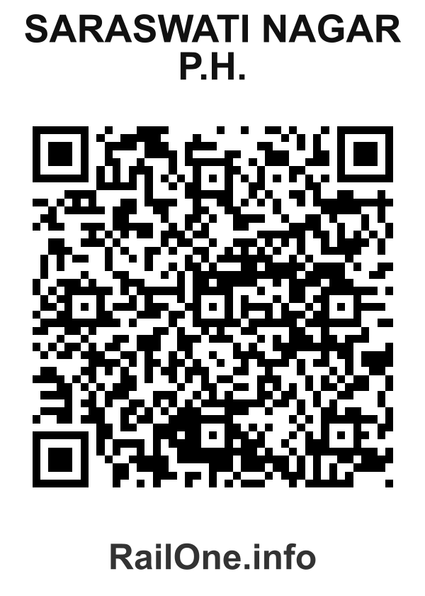 RailOne QR Code for Saraswati Nagar P.h. station