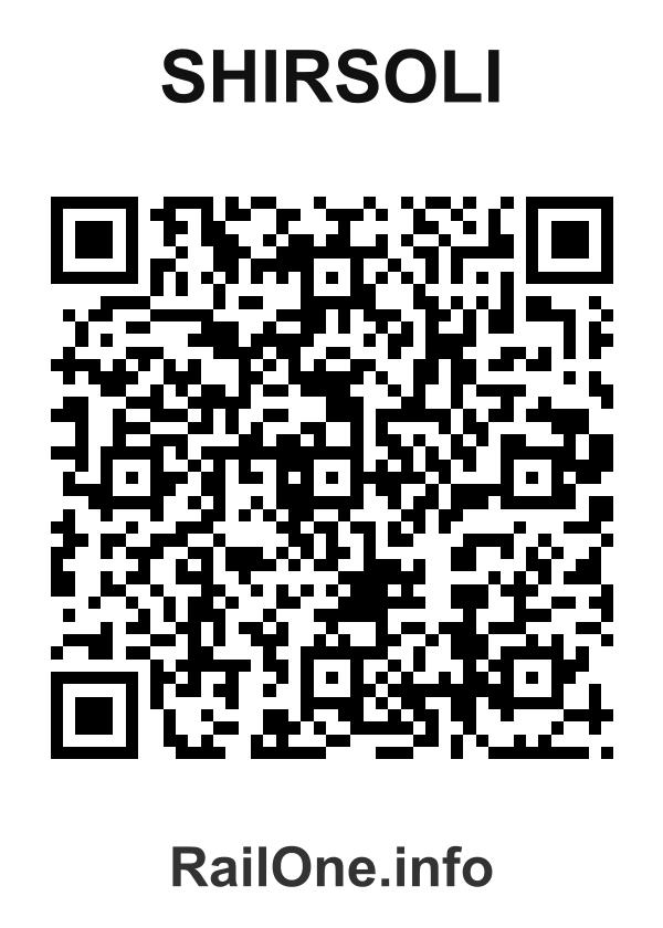 RailOne QR Code for Shirsoli station