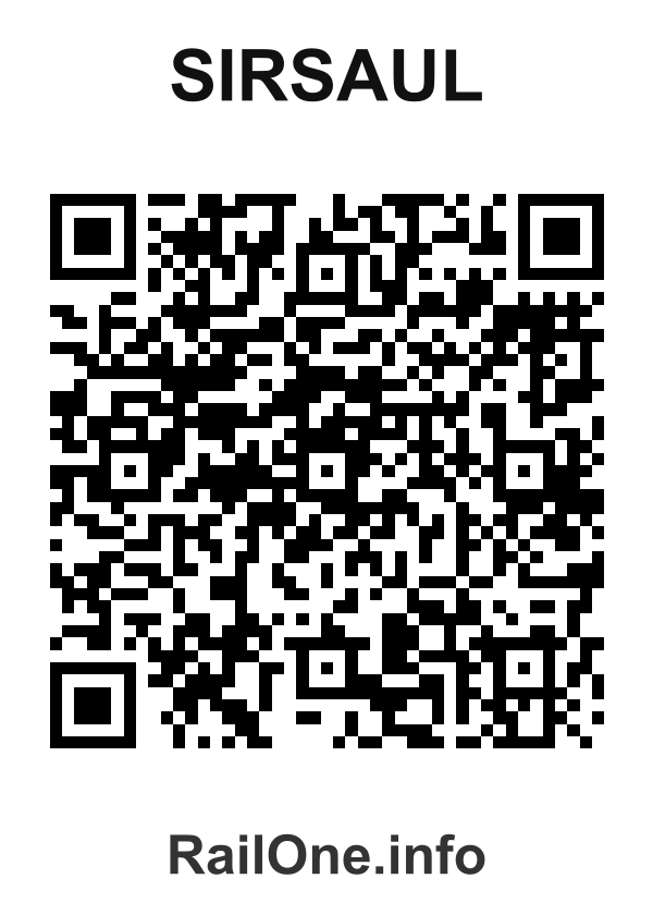 RailOne QR Code for Sirsaul station