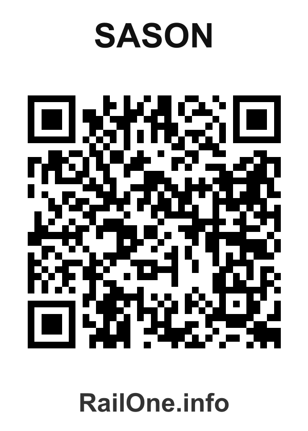 RailOne QR Code for Sason station