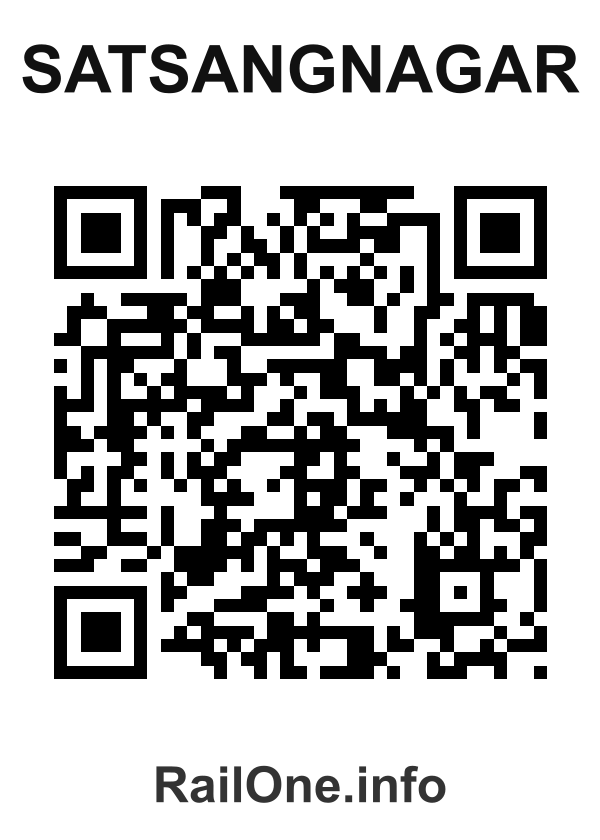 RailOne QR Code for Satsangnagar station