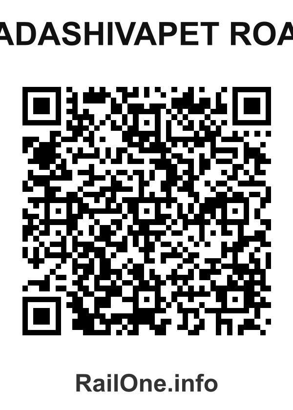 RailOne QR Code for Sadashivapet Road station