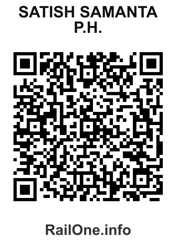 RailOne QR Code for Satish Samanta P.h. station