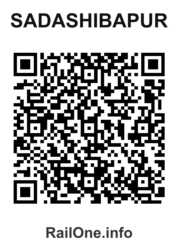 RailOne QR Code for Sadashibapur station