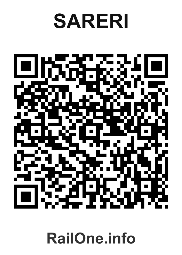 RailOne QR Code for Sareri station