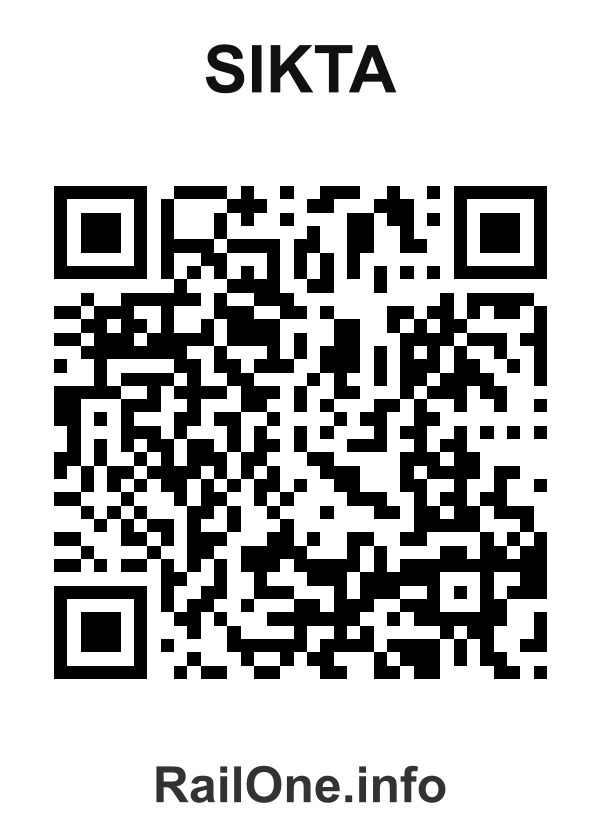 RailOne QR Code for Sikta station