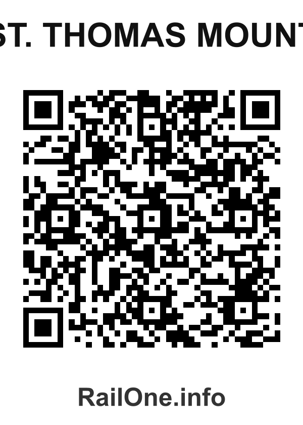 RailOne QR Code for St. Thomas Mount station