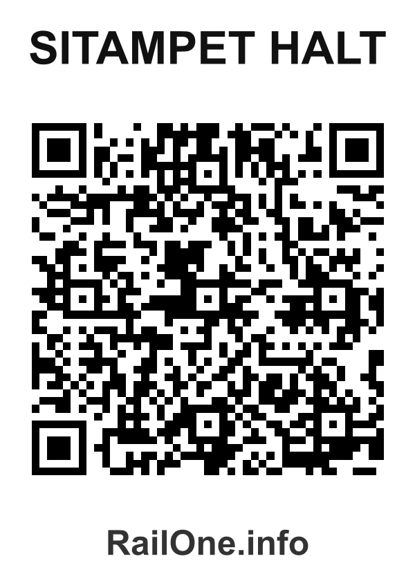 RailOne QR Code for Sitampet Halt station