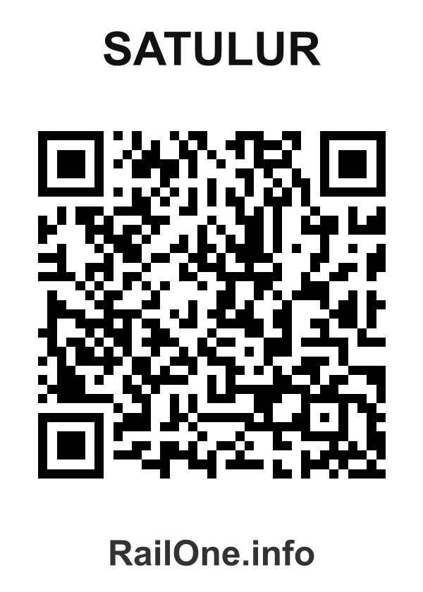 RailOne QR Code for Satulur station