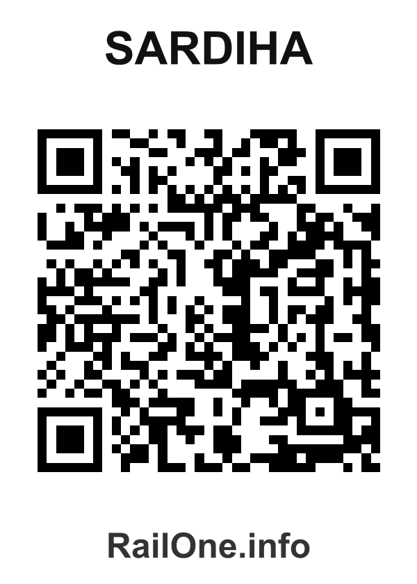 RailOne QR Code for Sardiha station