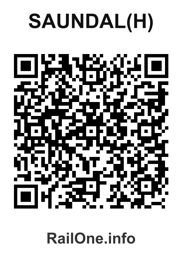 RailOne QR Code for Saundal(h) station
