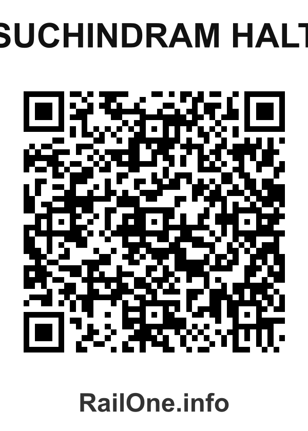 RailOne QR Code for Suchindram Halt station