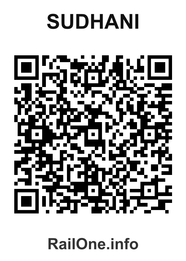 RailOne QR Code for Sudhani station
