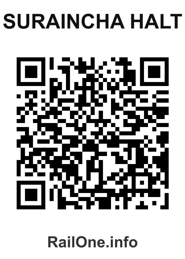 RailOne QR Code for Suraincha Halt station