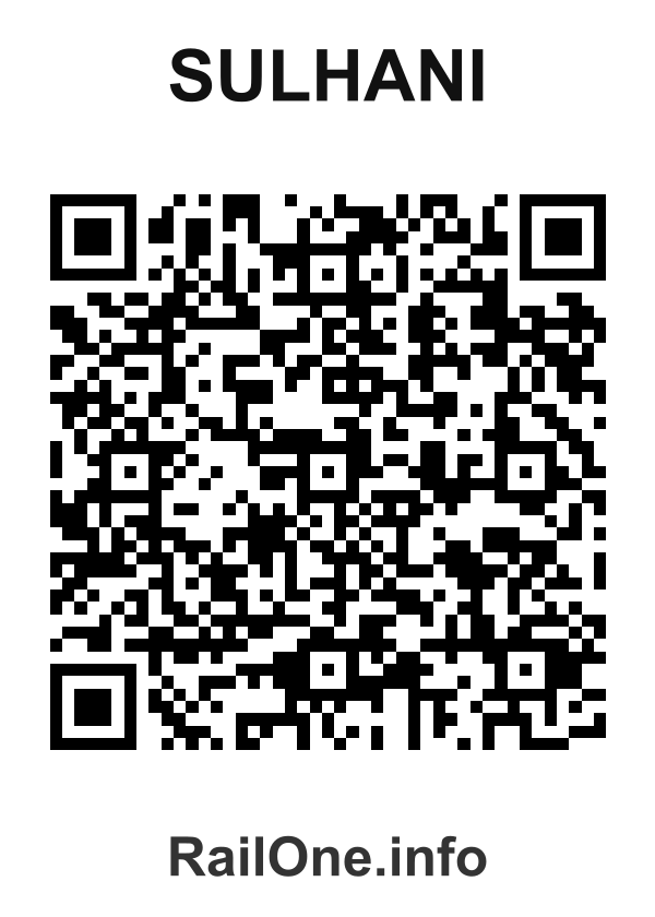 RailOne QR Code for Sulhani station