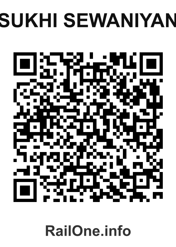 RailOne QR Code for Sukhi Sewaniyan station