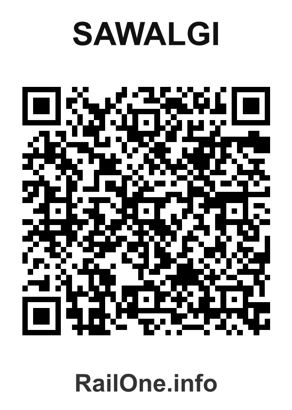 RailOne QR Code for Sawalgi station