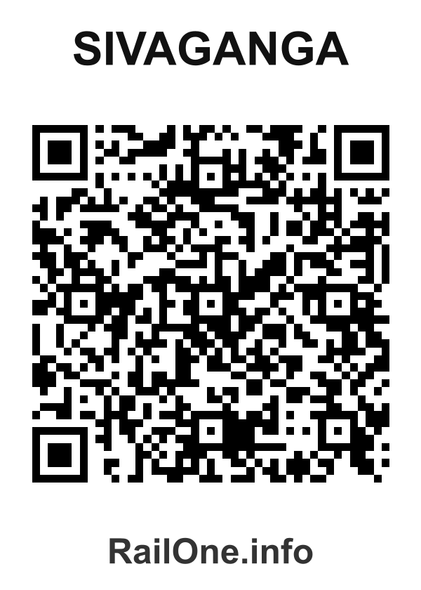 RailOne QR Code for Sivaganga station