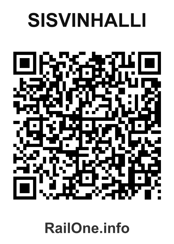 RailOne QR Code for Sisvinhalli station