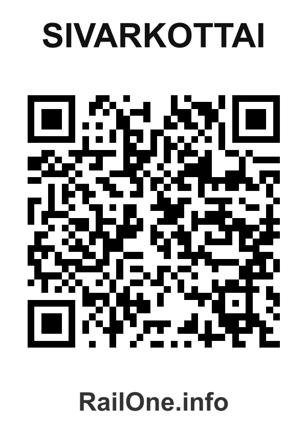 RailOne QR Code for Sivarkottai station