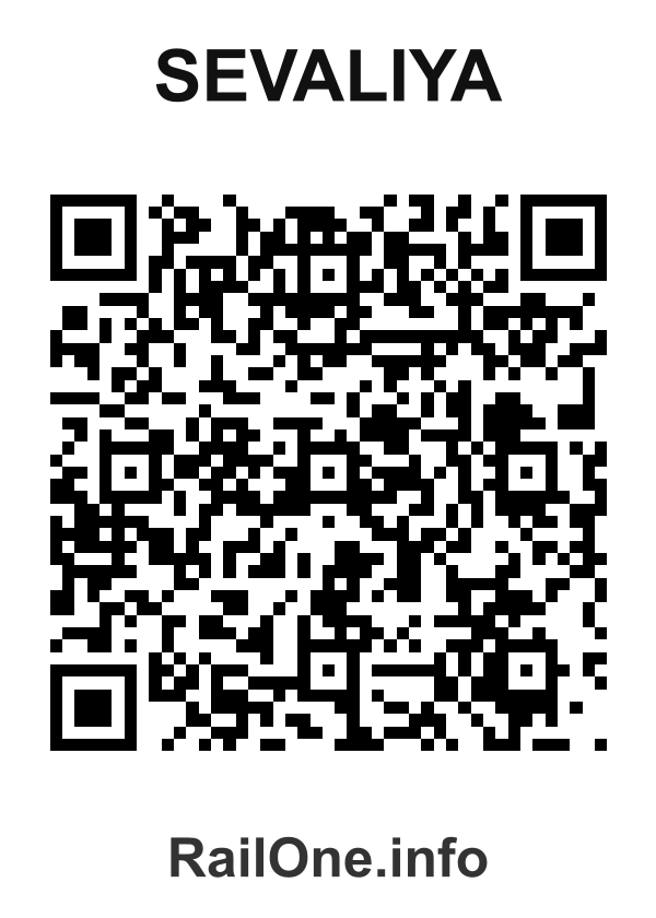 RailOne QR Code for Sevaliya station