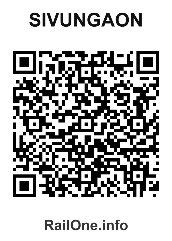 RailOne QR Code for Sivungaon station