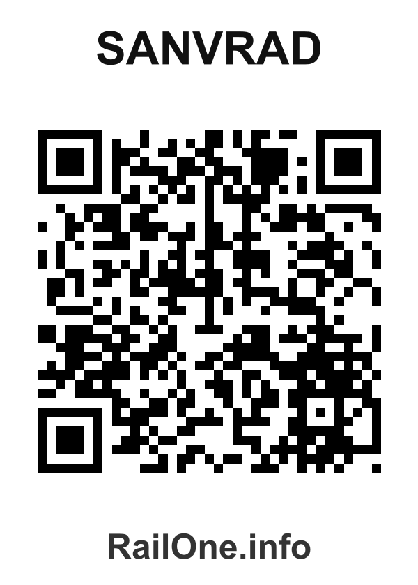 RailOne QR Code for Sanvrad station