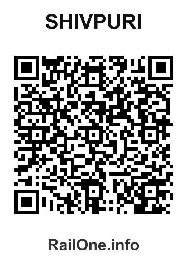 RailOne QR Code for Shivpuri station