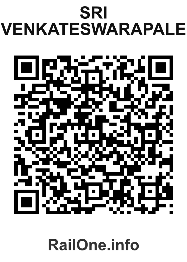 RailOne QR Code for Sri Venkateswarapale station